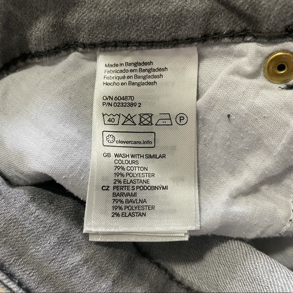 H&M GREY SKINNY JEANS - Picture 4 of 7